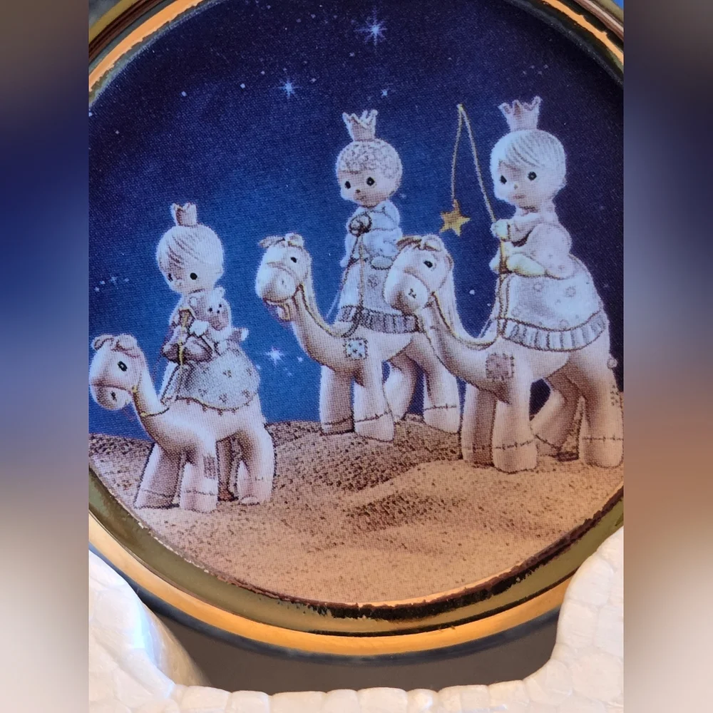 Precious Moments A Savior Is Born Christmas Ornament Set of 2 Bradford Exchange